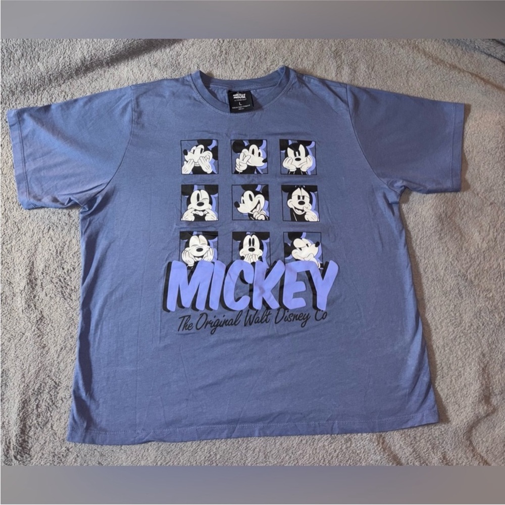Disney Mickey Mouse Tee in Slate Blue